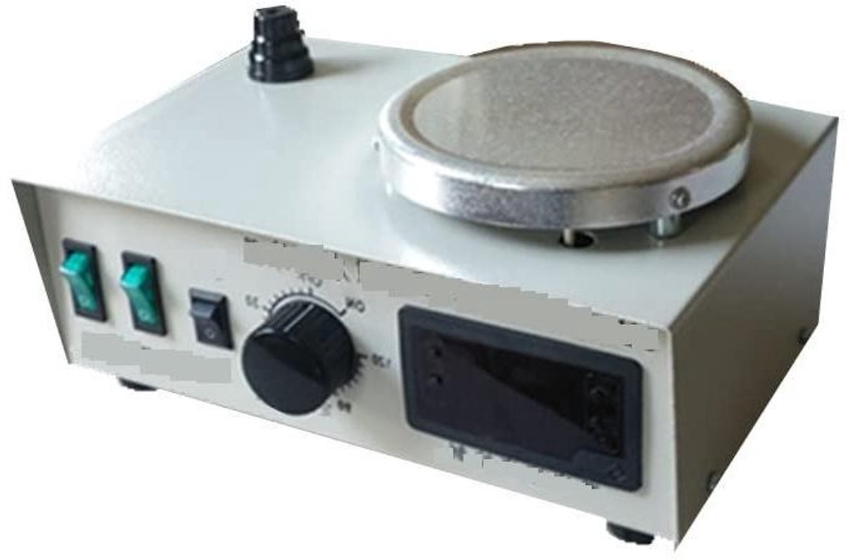 Magnetische Roerder - Magneetroerder Laboratorium - Vloeistoffen Mengen - Met Verwarmingsplaat - 1000ml - Wit