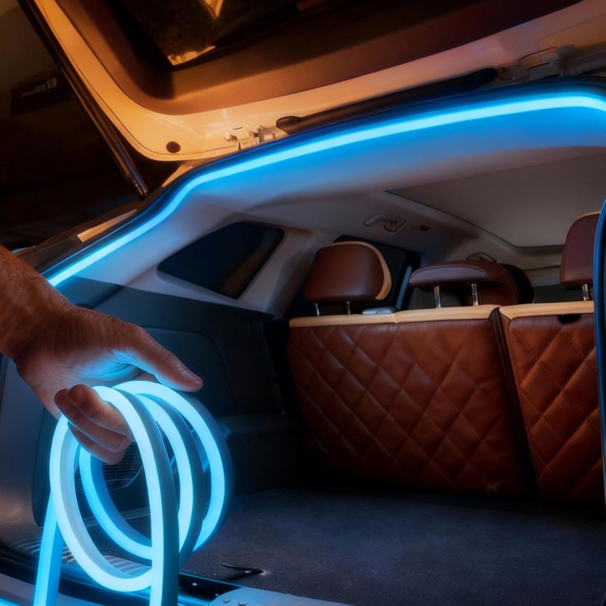 Kofferraum Lichtstrips 4M - Dynamisch LED - Waterdicht - Eenvoudige installatie zonder app - SnelShoppen