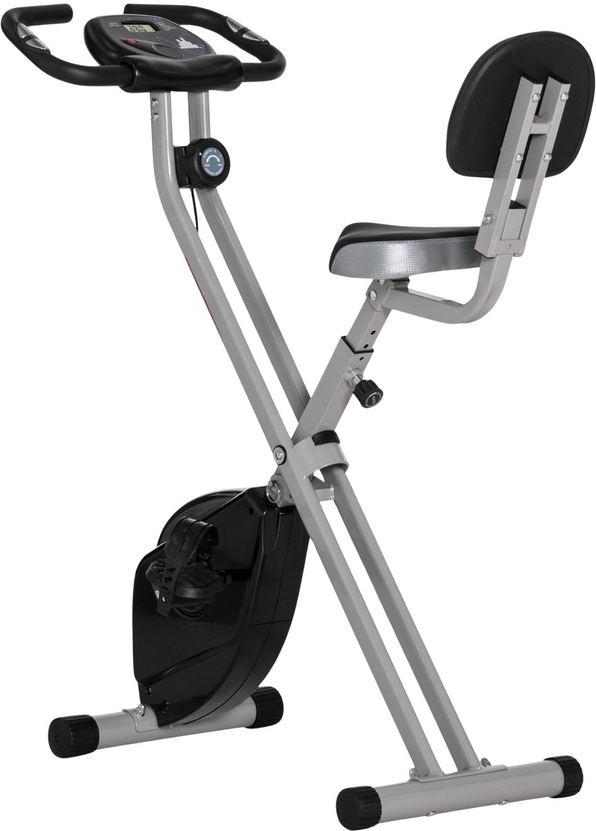 Hometrainer Fiets – Fietstrainer met 8 Magnetische Weerstandsniveaus – Exercise Bike voor Thuis Fitness en Cardio – Zwart