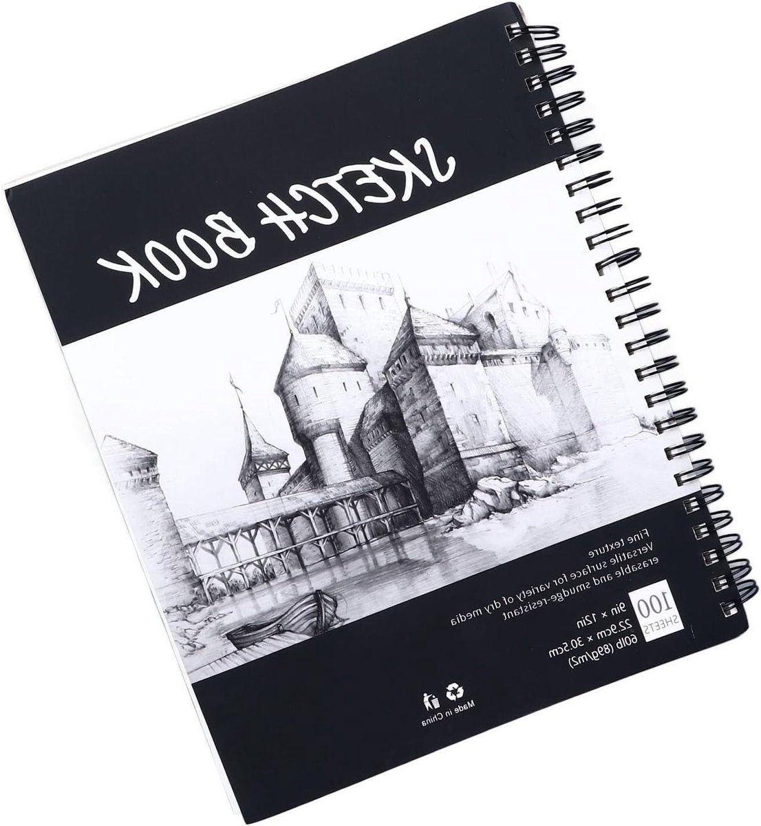 Kunstschetsboek - Tekenen Notitieboek - Schetsen Tekenen - Verdikt Papier - 30 x 23 cm - Niet gespecificeerd