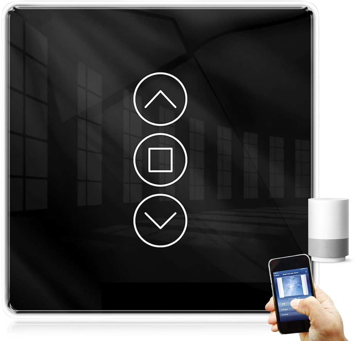 Rolluik Schakelaar - Compact 2.5D - Smart WiFi - Stem- en timerfunctie - SnelShoppen