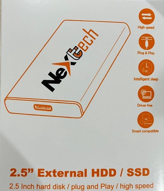 Externe Harde Schijf - USB Drive HDD - Bestanden Opslaan - Plug and Play - 2.5 inch - Zwart — afbeelding 3