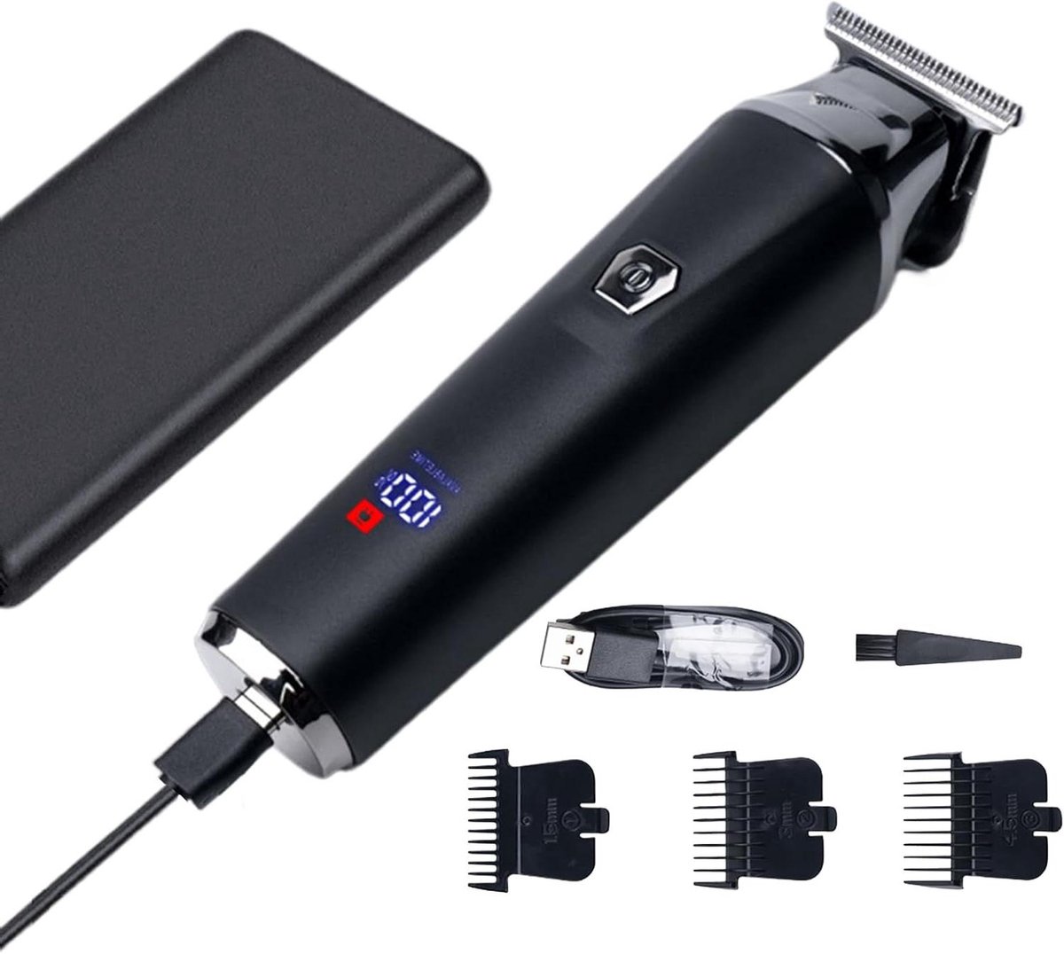 Haartrimmer Heren - Precisietrimmer Baardtrimmer - Persoonlijke Verzorging - Waterdicht Ontwerp - 180 Min Batterijduur - Zwart