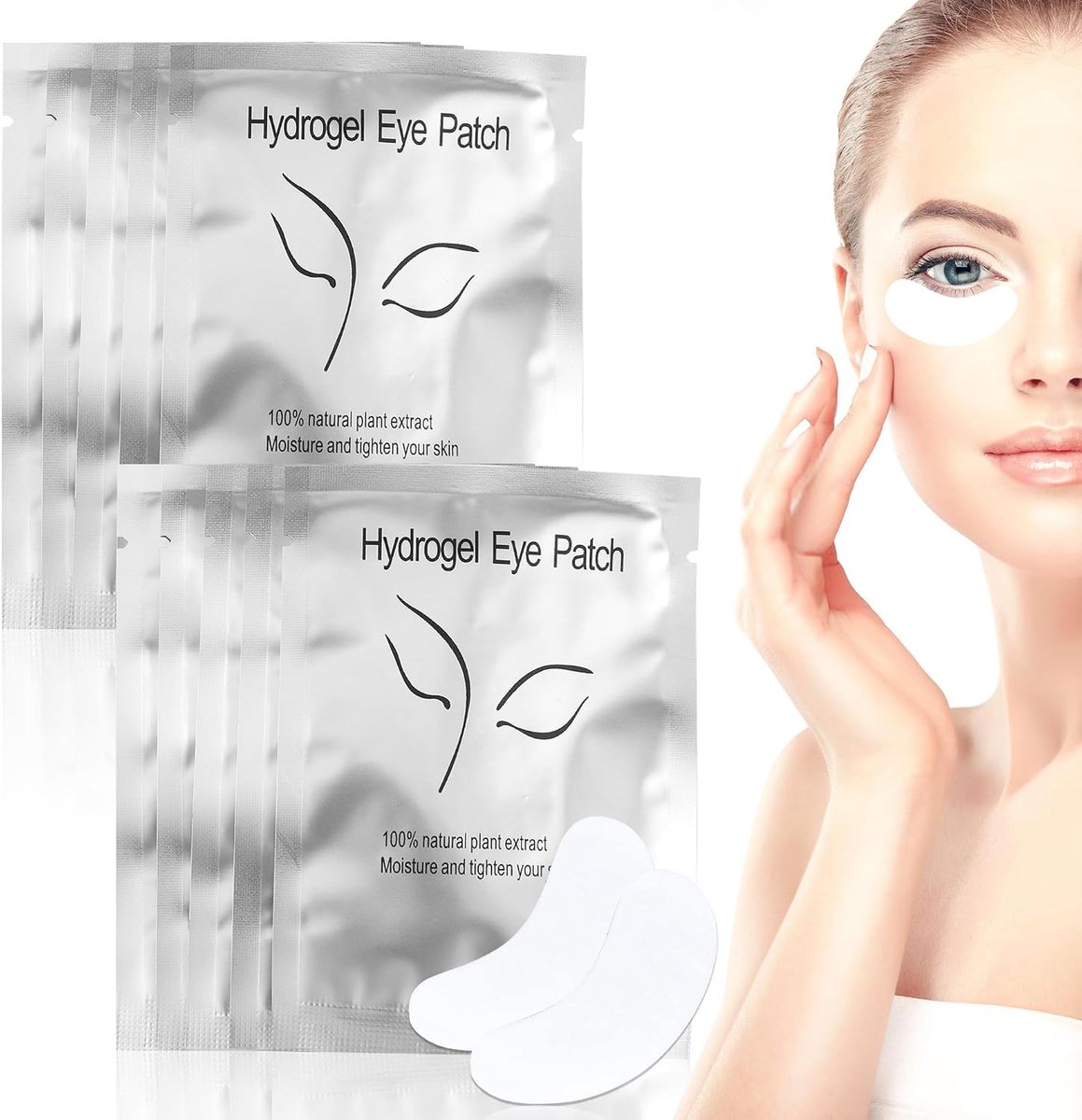 Ogenpads voor wimperextensions - Hydrogel mini eye pads - Lintvrij - Geschikt voor salon en thuisgebruik - SnelShoppen