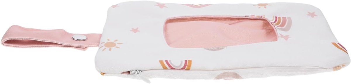 Babydoekjes Houder - Wet Wipes Dispenser - Baby Verzorging - Herbruikbaar en Opvouwbaar - 33 x 15.5 cm - Wit