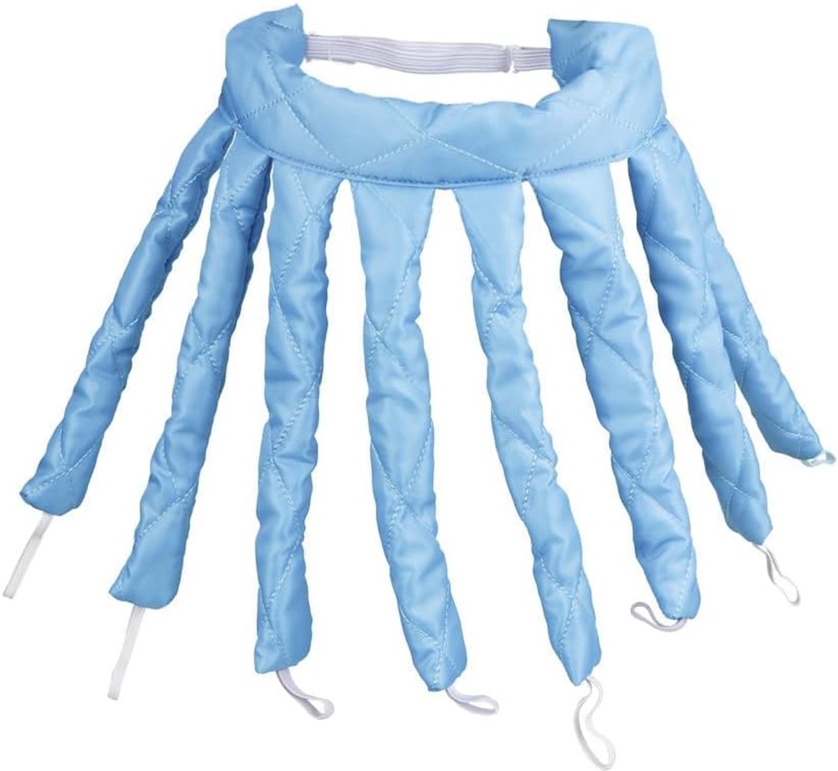 Krulspelden zonder hitte - Octopus krullers - Natuurlijke krullen - Zonder schade - 8 armen - Blauw