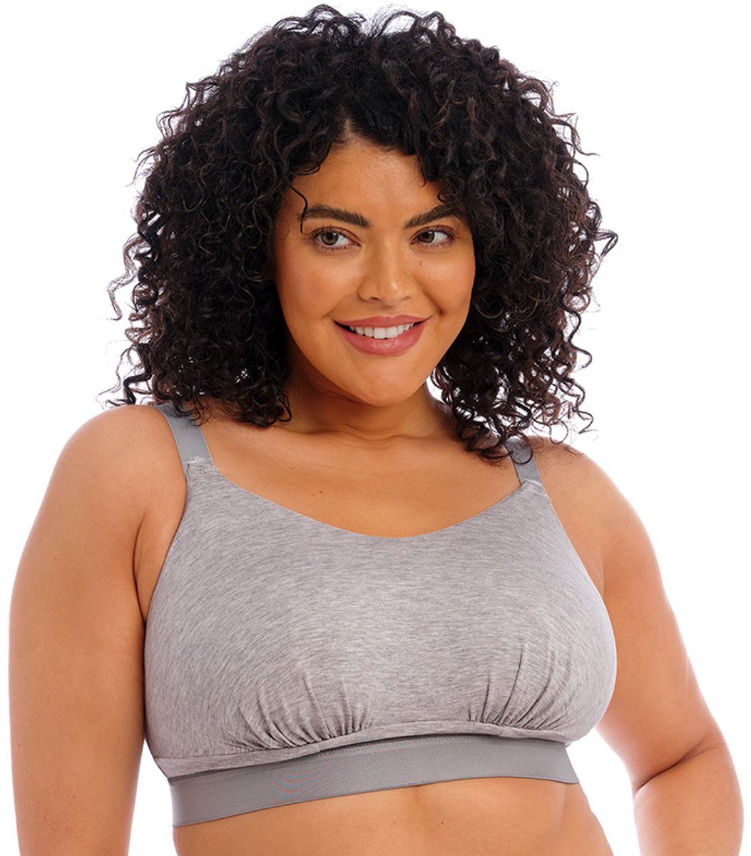 Elomi Downtime Grote Maten Bralette - Grey Marl - 85I/J GRIJS