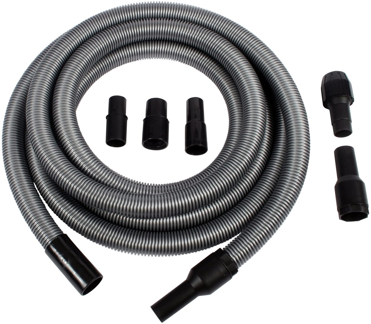 Vacuümverlengslang 20 Ft - zwart - incl. adapters - optimaal bereik voor stofzuigers - ShopVlot