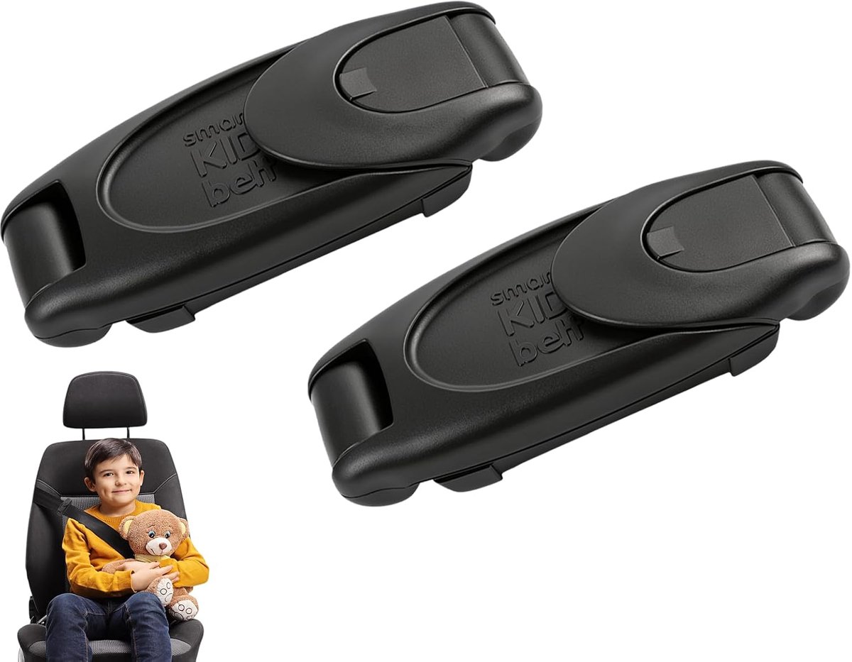 veiligheidsgordelklemmen 2 stuks - verstelbare riemclip - duurzaam materiaal - extra comfort voor auto - ShopVlot