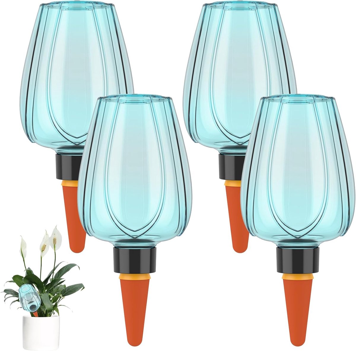Bewateringsballen 350 ml - blauw - automatische plantenirrigatie - ideaal voor drukke plantenliefhebbers - ShopVlot
