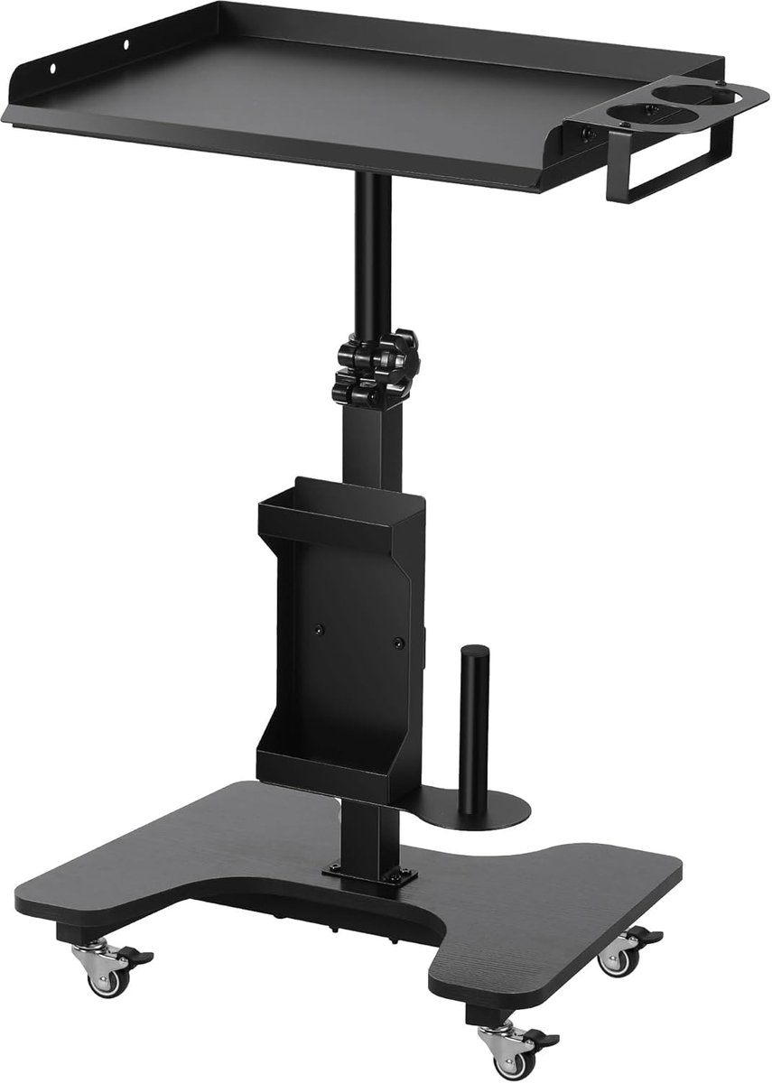 Mobiele werktafel 35 x 53 cm - tattoo tray met opbergbox - ideaal voor tattoo-artiesten - ShopVlot