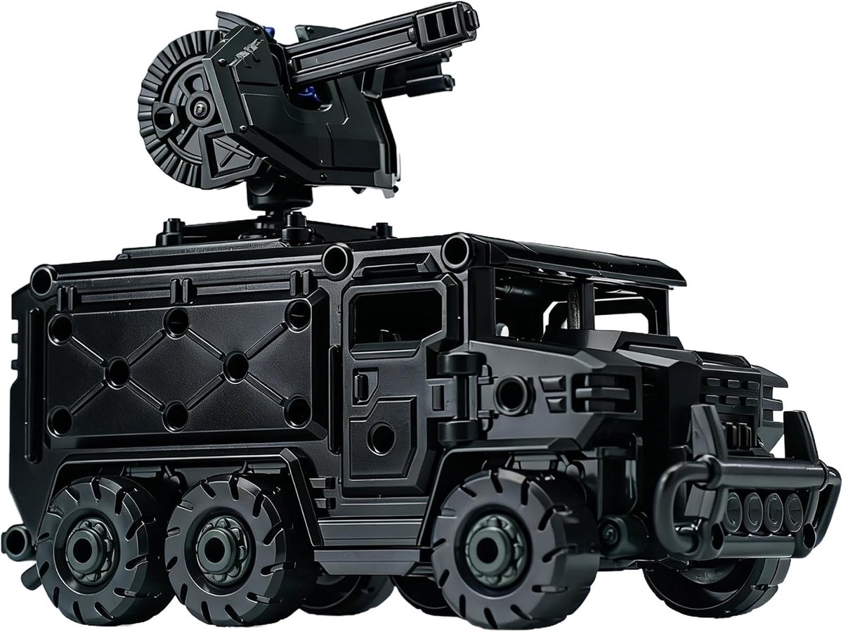 Modelkit 1/60 - LINGXI Generation Heavy Gewapend Gevechtsplatform Zwart - 2 Delen - Bouw jouw eigen karakter - ShopVlot