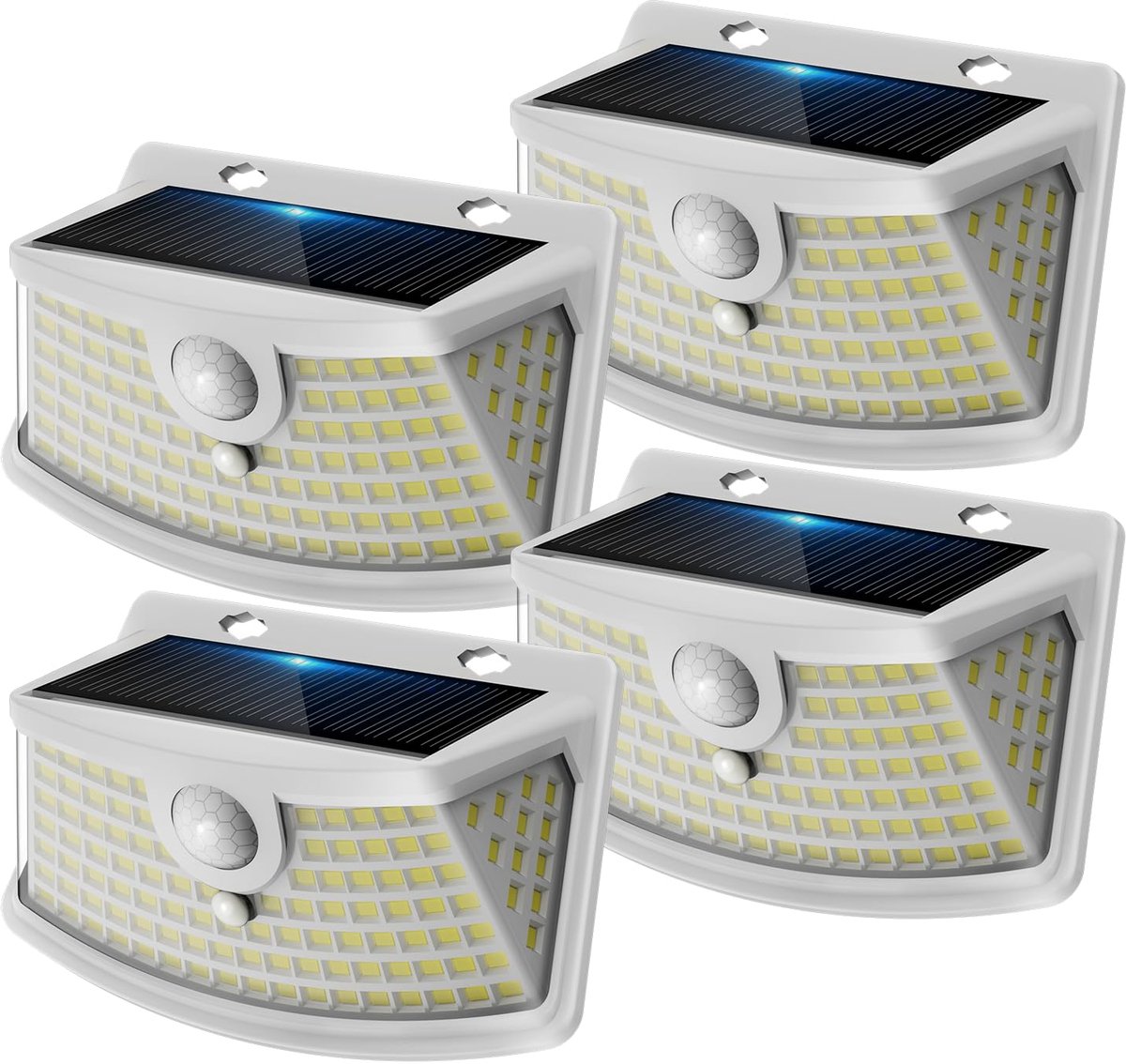 Zonneverlichting buiten met bewegingssensor - 120 LED - IP65 waterdicht - ideaal voor tuinverlichting - ShopVlot