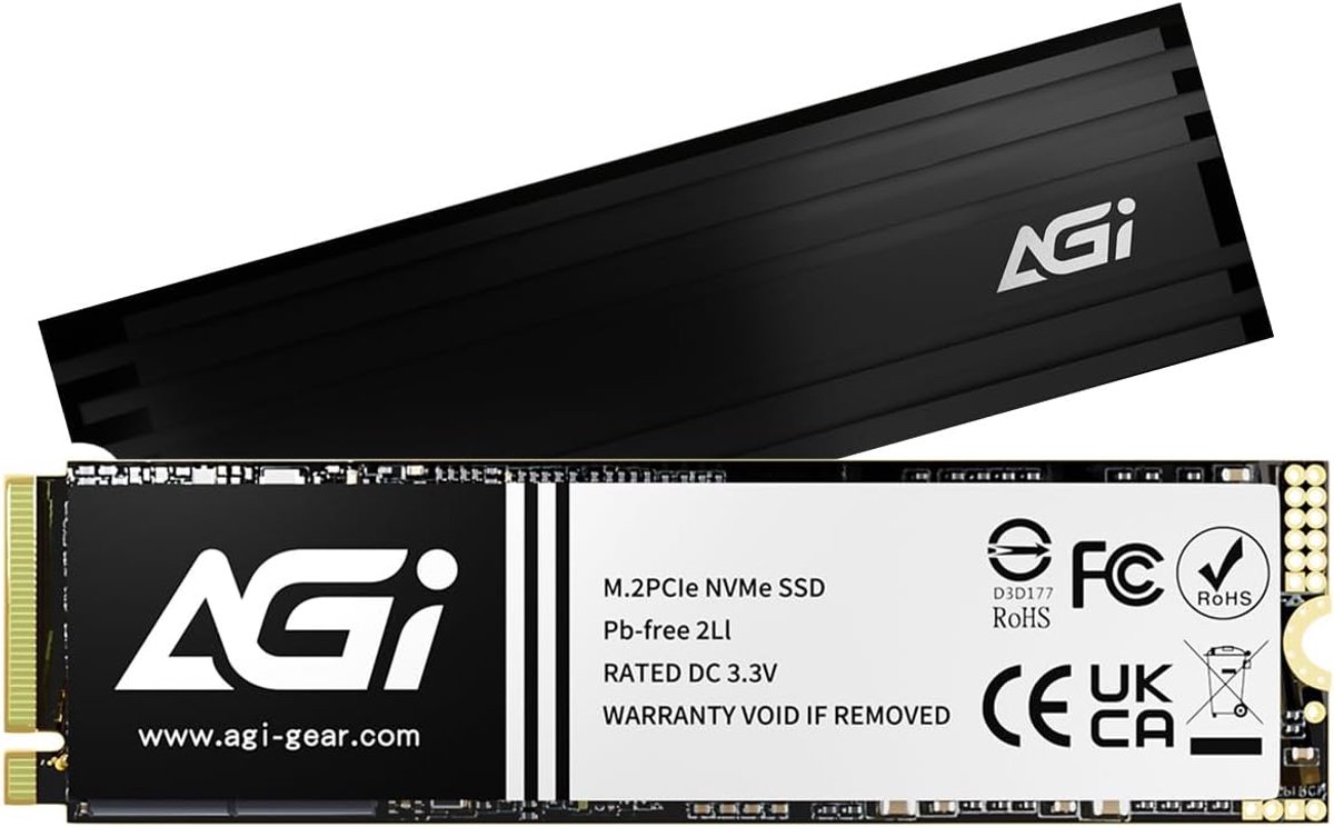 Interne SSD 1TB - M.2 PCIe Gen4x4 - 7400 MB/s leessnelheid - Betrouwbare opslag voor laptop - ShopVlot