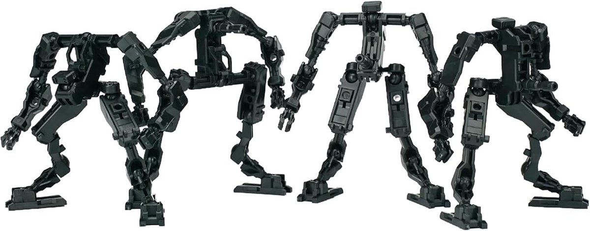 Model kit 1/60 - KETOR zwart - 4 delen - Beweegbare gewrichten - Stimulerend project voor de geest - ShopVlot