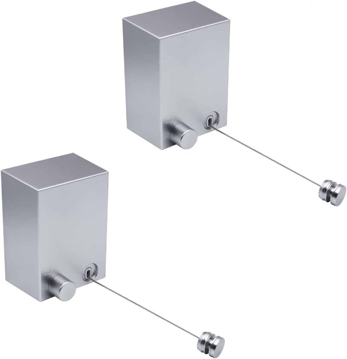 Kledinglijn 4.2m - Wandgemonteerd - Stevige aluminium basis - Perfect voor binnen en buiten - ShopVlot