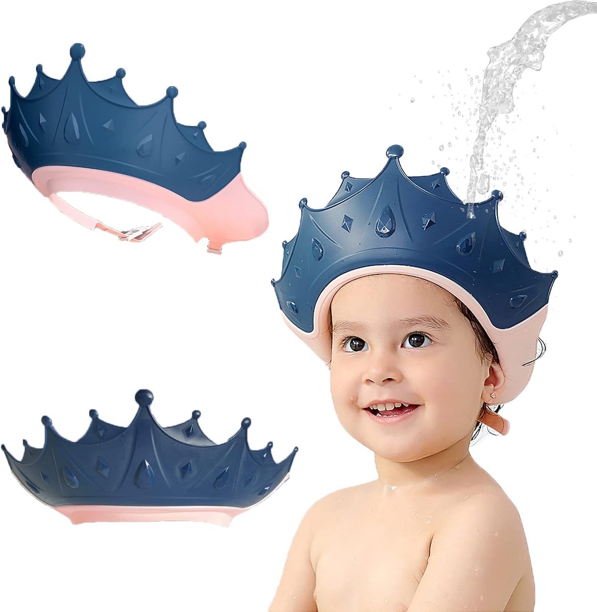Baby douchekap voor kinderen - verstelbare kroon - bescherming voor ogen en oren - haarwassen - ShopVlot