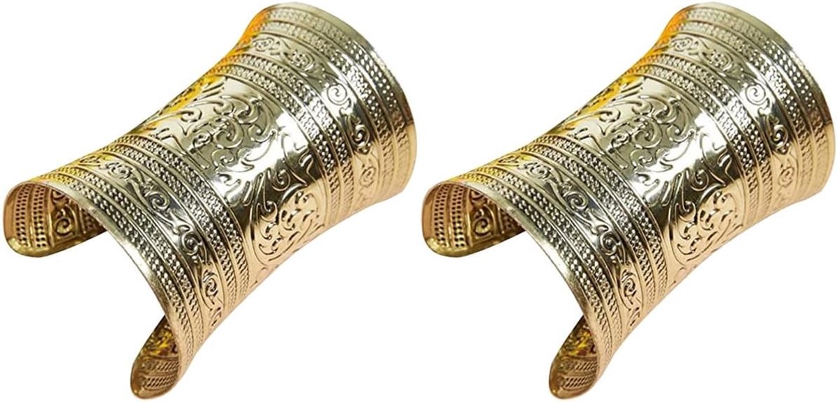 Cuff armbanden 5 stuks - brede stijl - voor heren en dames - ideaal voor kostuums - ShopVlot