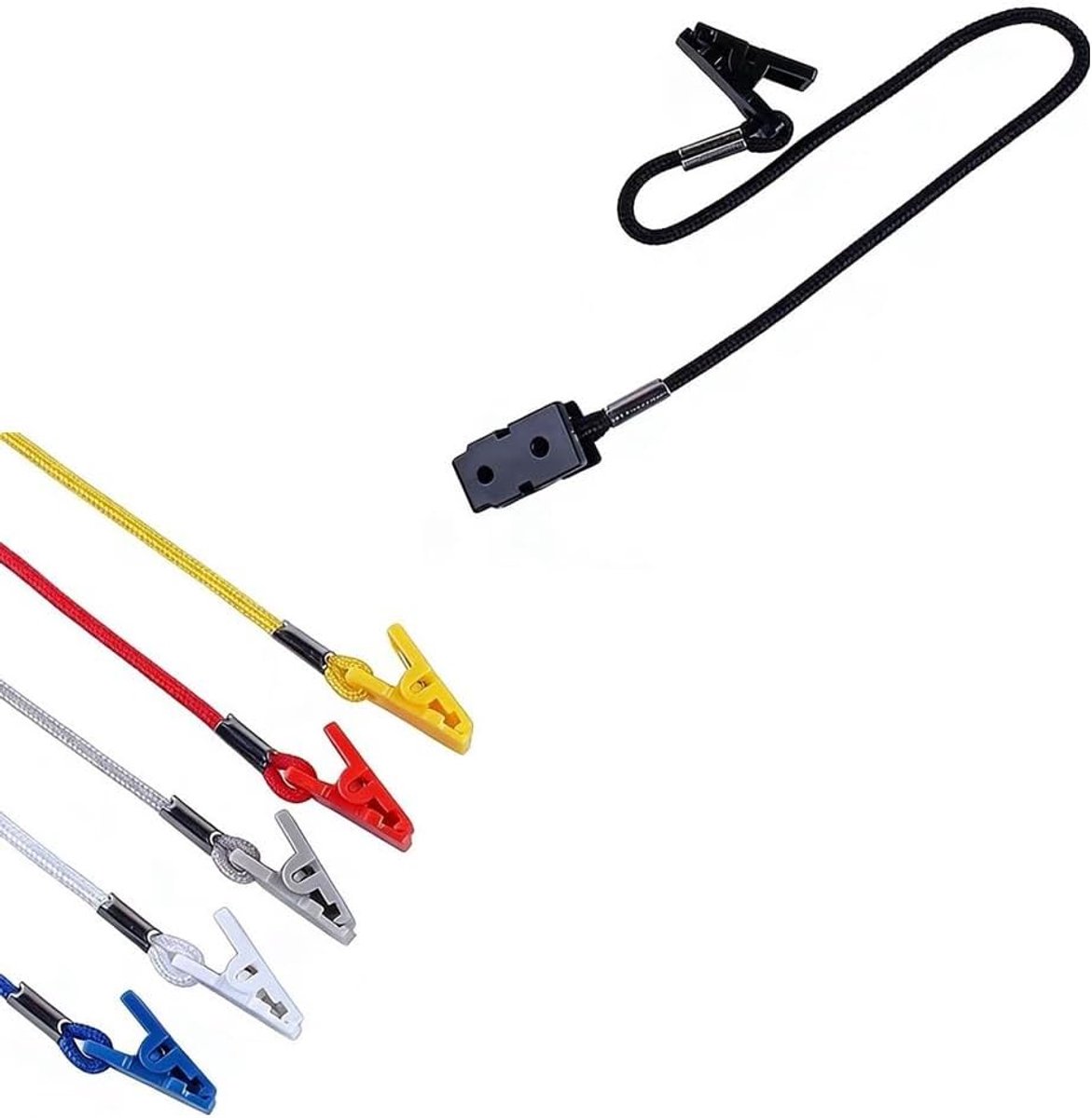 Hoedhouder clips 30 cm - 6 kleuren - robuuste bevestigingsclip - ideaal voor vissen - ShopVlot