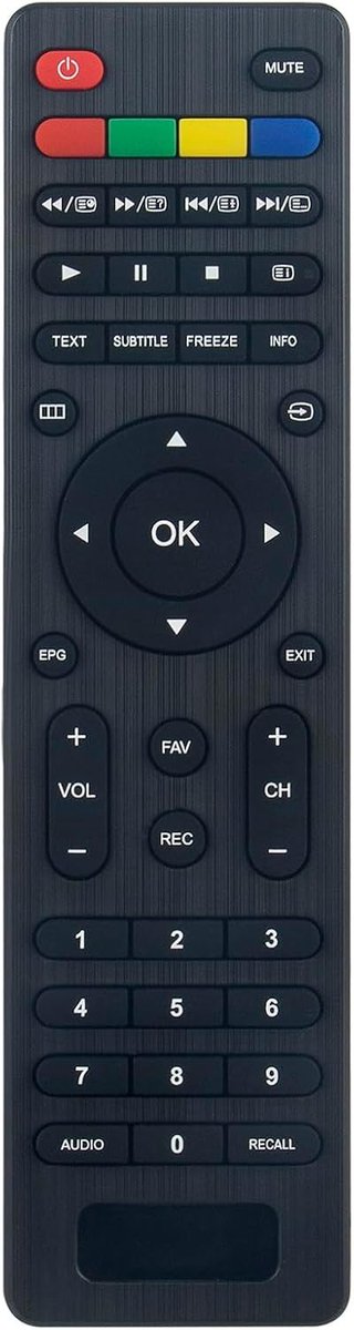 Afstandsbediening RC-14DVD KT1045 - Vervangend model - Compatibel met Changchong 4K OLED TV - Eenvoudig in gebruik - ShopVlot