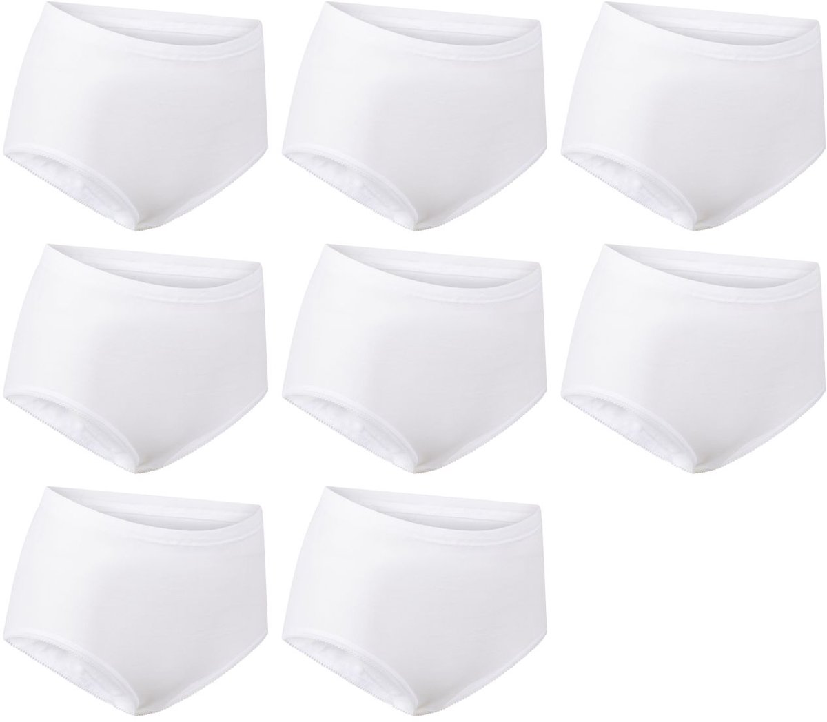 Racky Dames 8-pack: Twenty - Wit - maat XXL