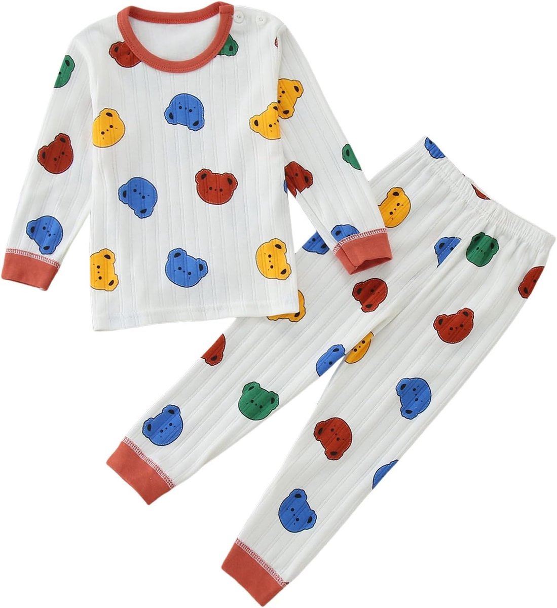 Kledingset kinderen - lange mouwen - aardbei print - casual outfit voor jongens en meisjes - SnelShoppen