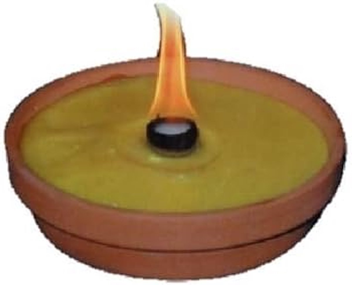 Citronella Potten - Geurpotten Citronella - Buiten Zitten - Natuurlijke Geur - Ø 15 cm - Terracotta