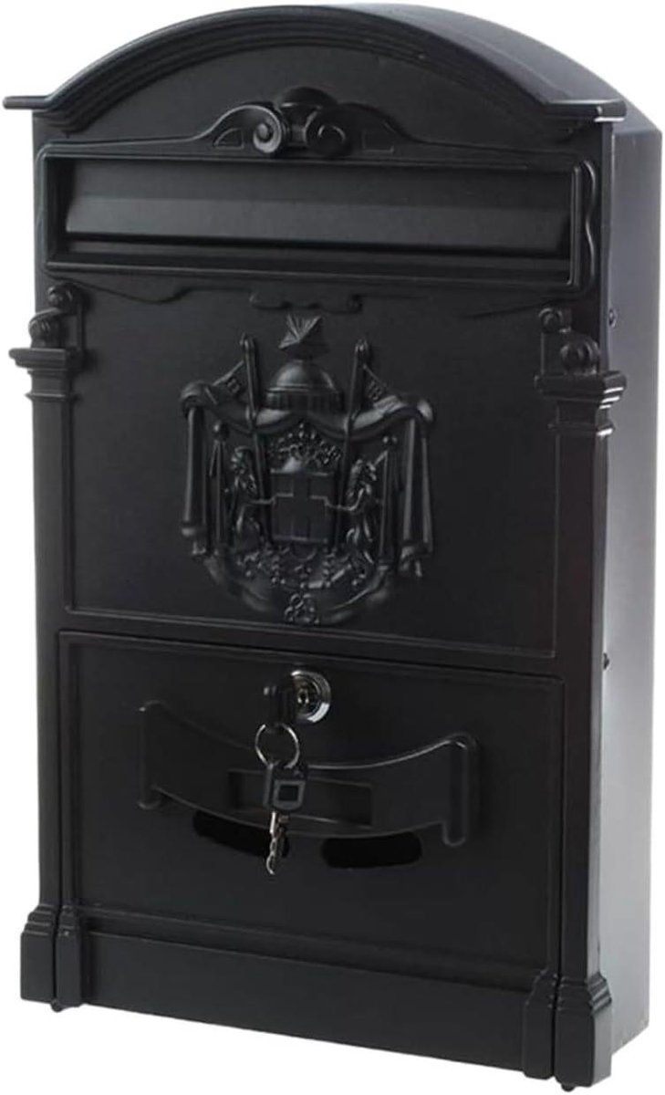 Brievenbus - Postbus Muurbrievenbus - Post Ontvangen - Weerbestendig Aluminium - 26x9x41cm - Grijs