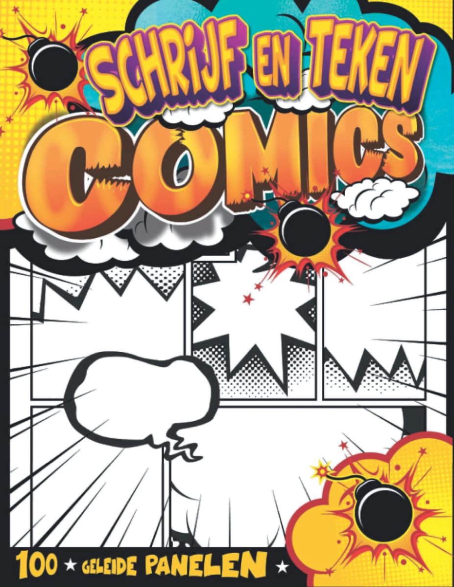 Tekening Notebook voor Strips - Comic-sjablonen - Creatieve karakterontwikkeling - Perfect voor 10-jarigen - SnelShoppen