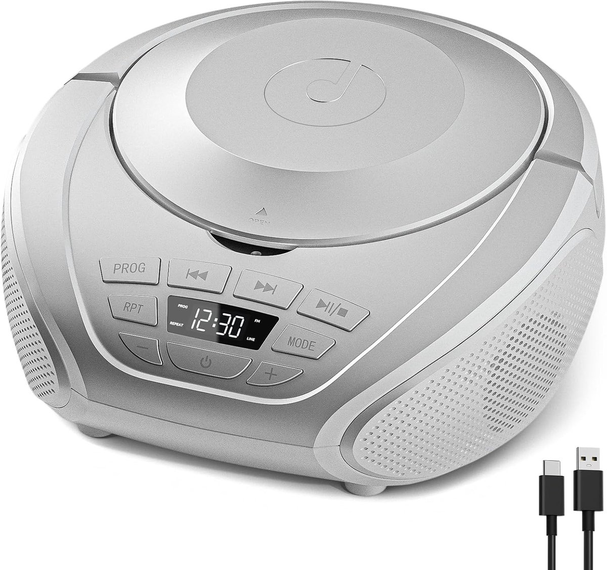 CD speler boombox - draagbaar - FM radio - ideaal voor buitengebruik - SnelShoppen