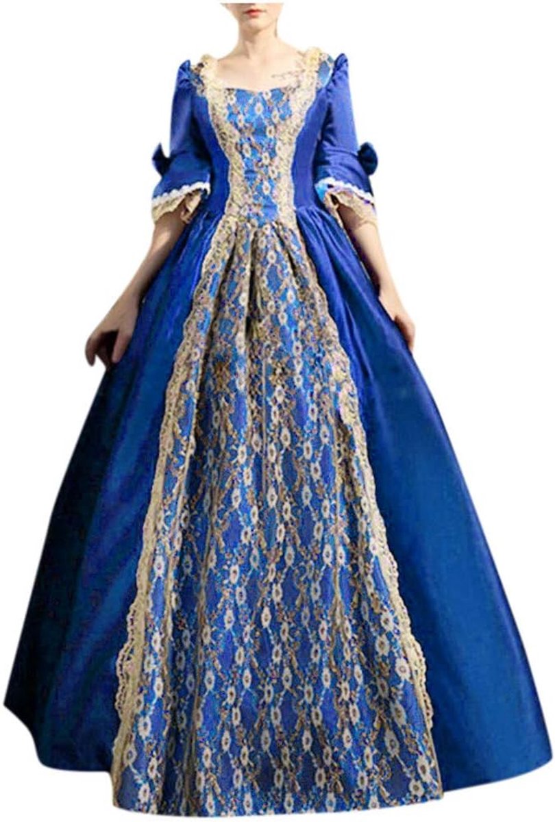 Middeleeuwse damesjurk XXXXL - retrostijl - trompetmouwen - perfect voor cosplay - SnelShoppen