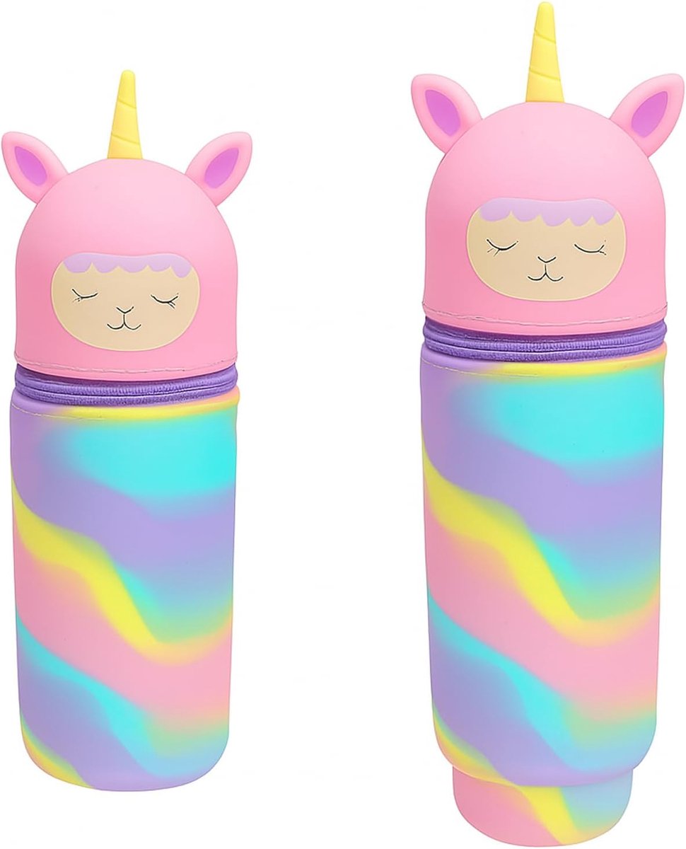Pennenetui - Kawaii konijn - Siliconen - Grote capaciteit voor school - SnelShoppen