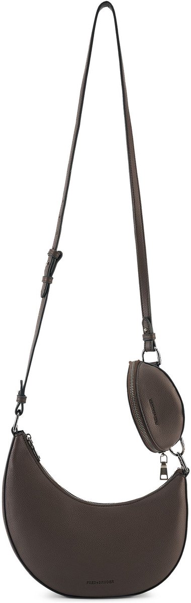 FREDsBRUDER schoudertas My Bestie Collection My Bestie Hybrid-Crossbag Dark Brown donkerbruin