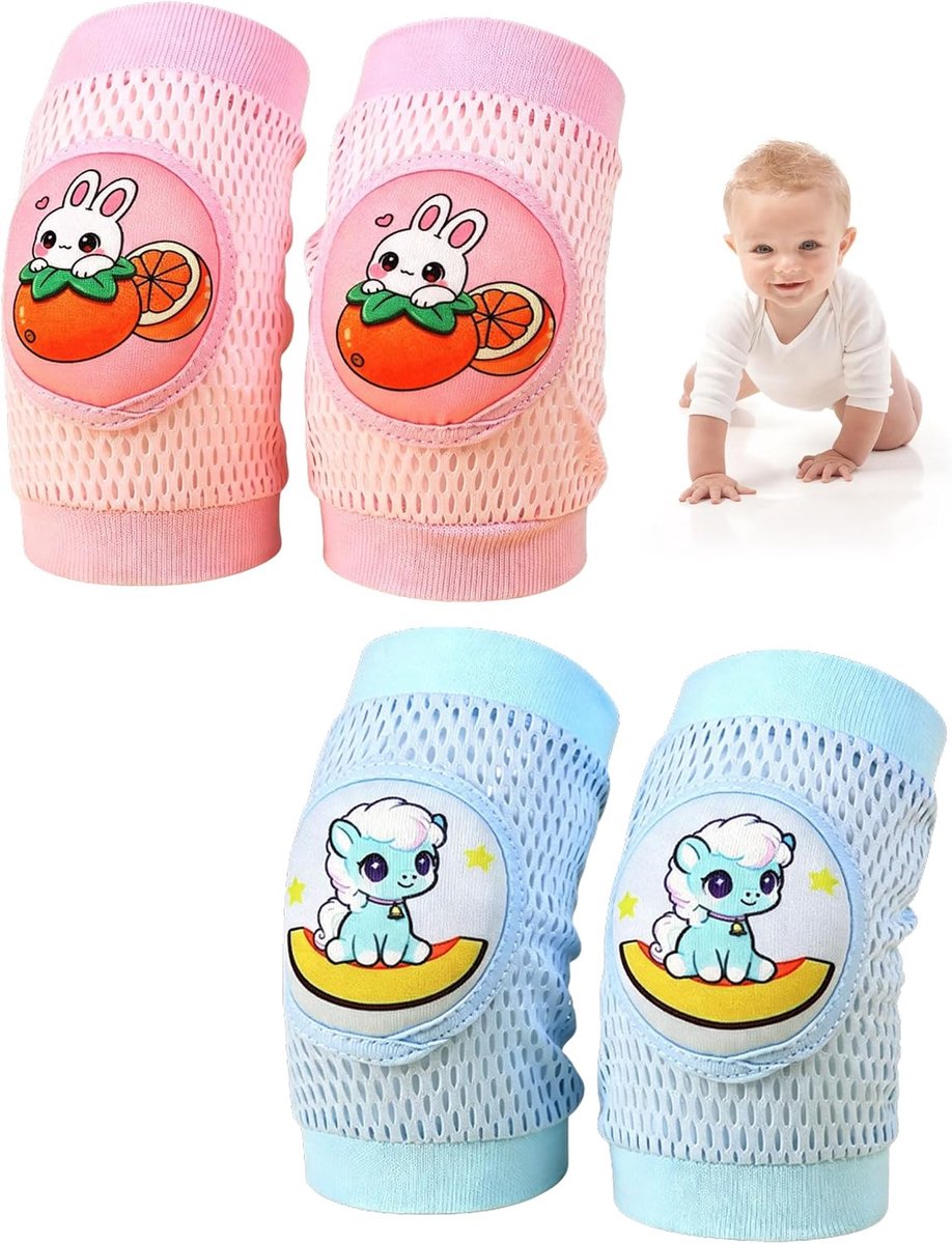 Kniebeschermers voor baby's - Ademend - Antislip - Ideaal voor kruipen - SnelShoppen
