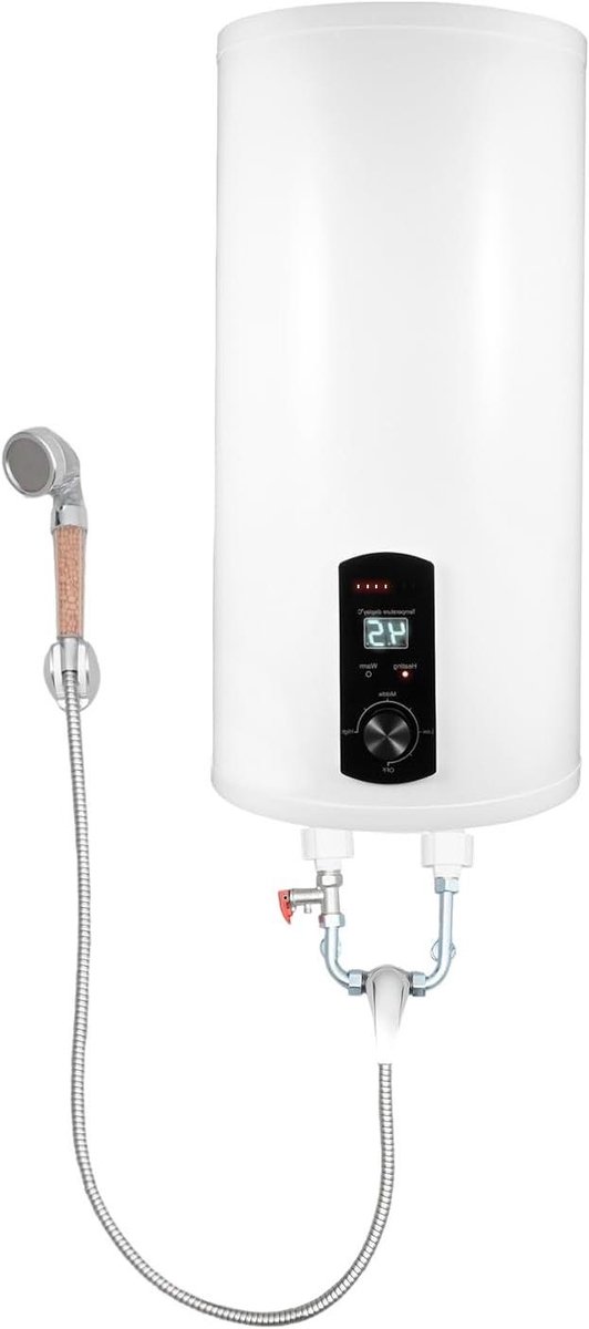 Elektrische Boiler - Warmwaterboiler Doorstroomboiler - Direct Warm Water - Snelle Opwarming - 50 liter - Wit