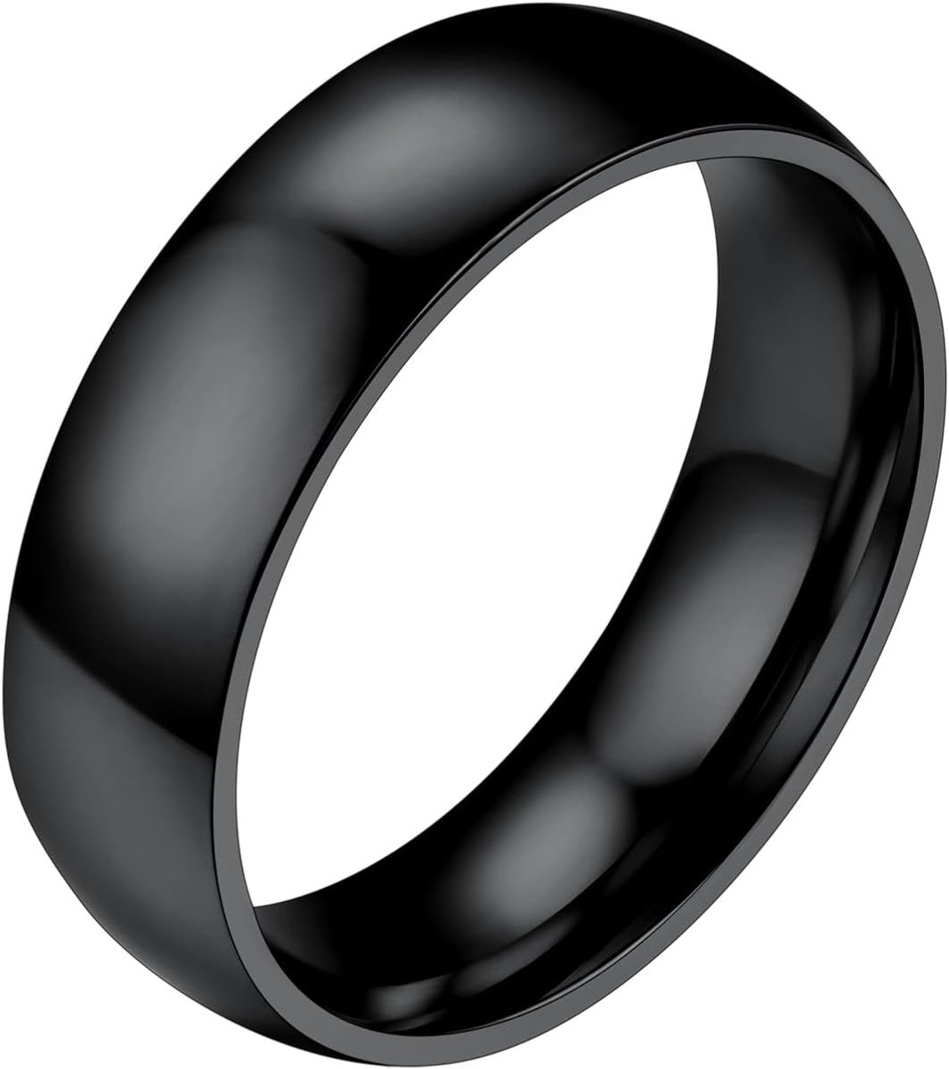 Ring in roestvrij staal/goud geplaatst voor mannen vrouwen, eenvoudige ring alliantie van 2mm/4mm/6mm/8mm - maat 47/49/52/54/57/59/62/64/67/69