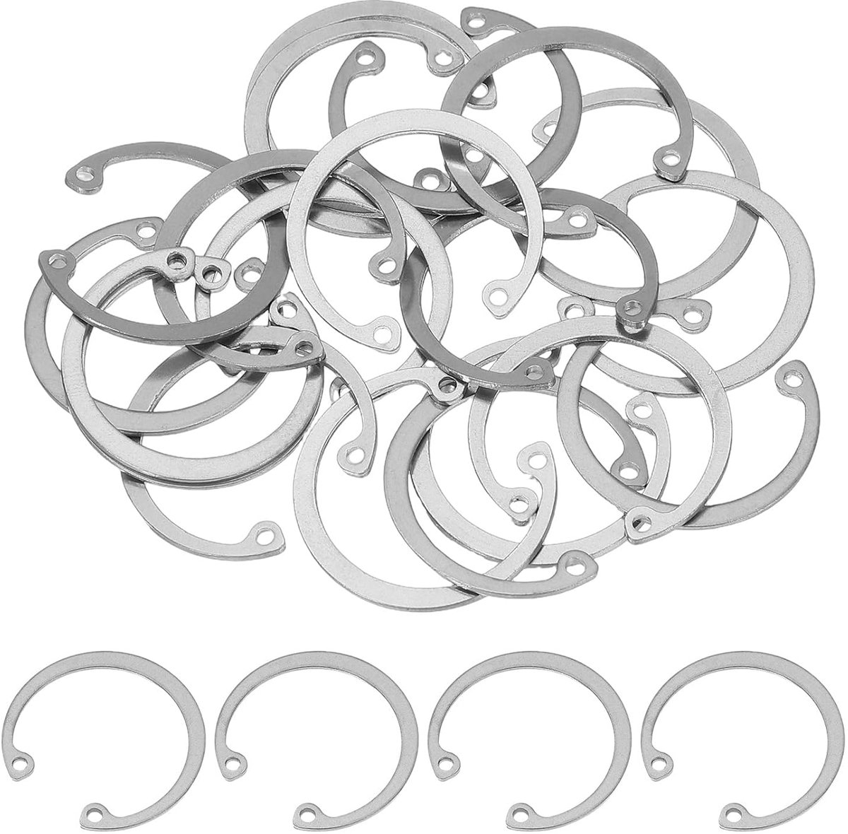20 Stks 30mm ID Interne Behoud Ringen E-Clip Snap Ring 304 Rvs