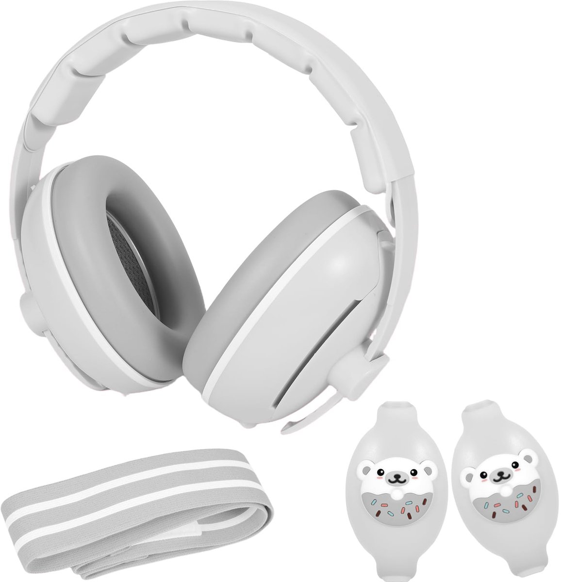 Gehoorbescherming voor baby’s - verstelbare hoofdband - 25 dB ruisonderdrukking - veilig voor zuigelingen - SnelShoppen