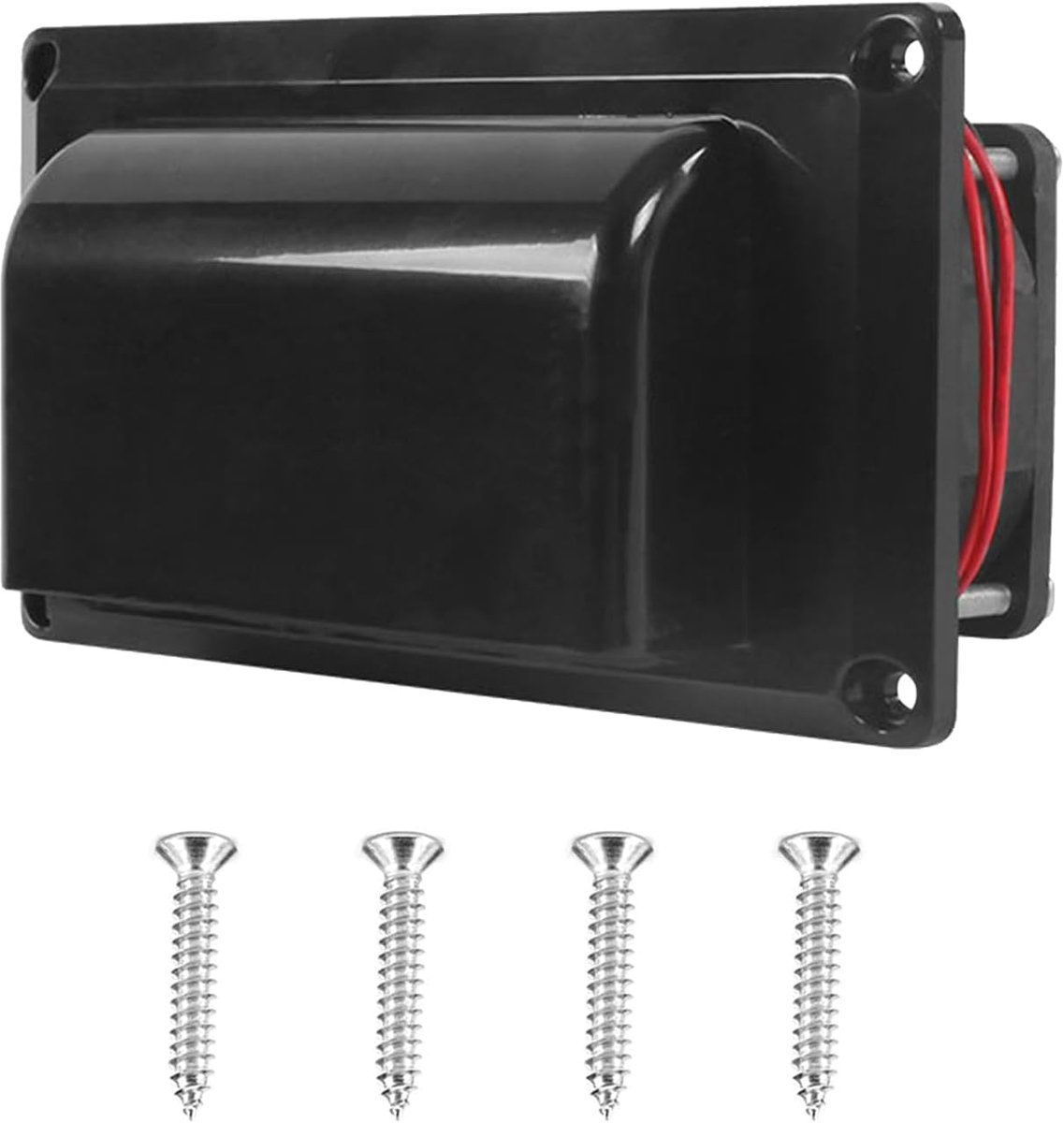 12V 15W Caravan Zijluchtventilator Ventilatiesleuf, Vrachtaanhangwagen Ventilatie Afzuigventilator voor Caravan Camper Trailer RV (Zwart)