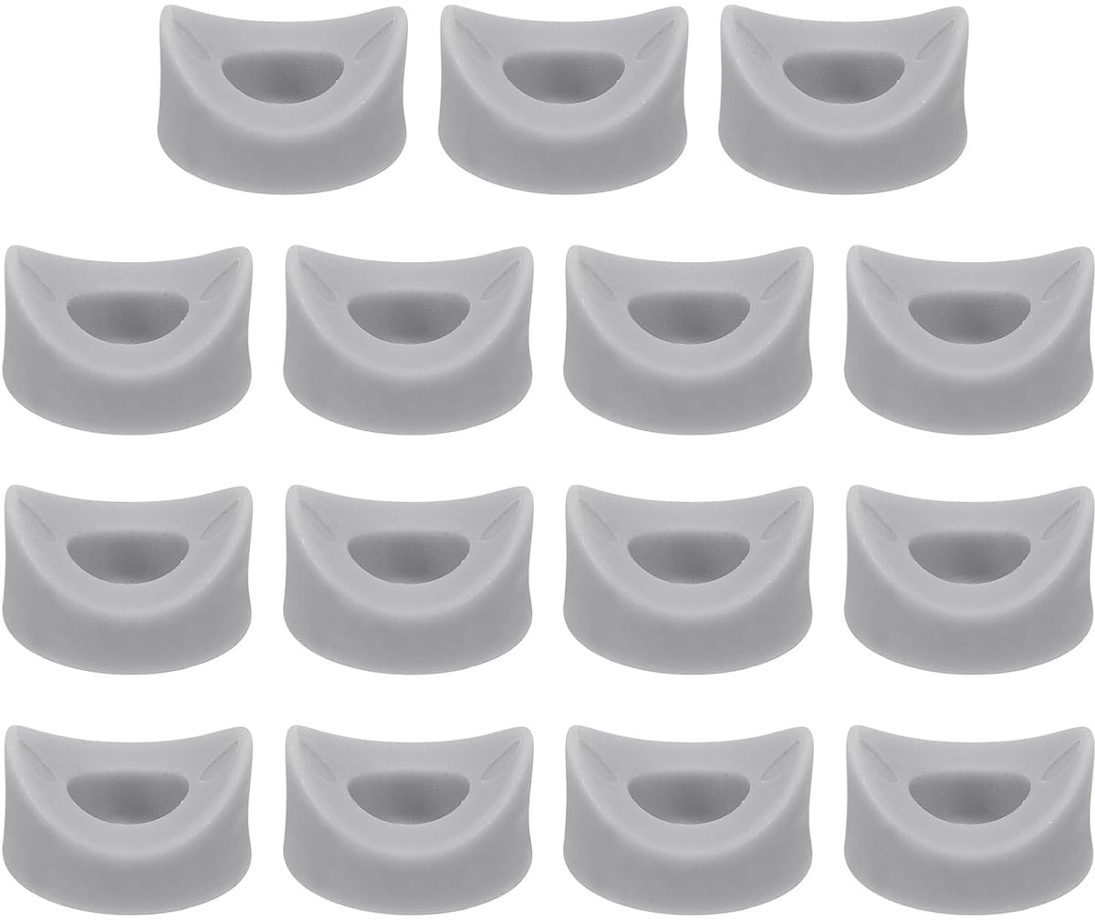 30 stuks ronde sluitringen van kunststof, 8 mm x 19 mm x 5 mm, grijs, concave sluitringen van PE, afstandhouders voor bevestiging van ronde buizen