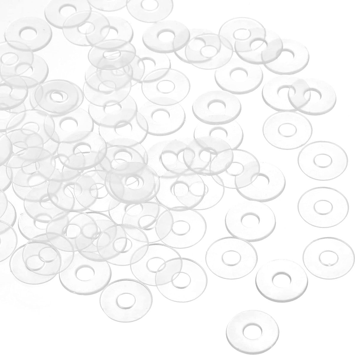 M4 13 mm buitendiameter. Kunststof ronde platte sluitring afdichting x 100 stuks nylon ronde platte sluitring afdichtring voor glazen deurgreep, transparant