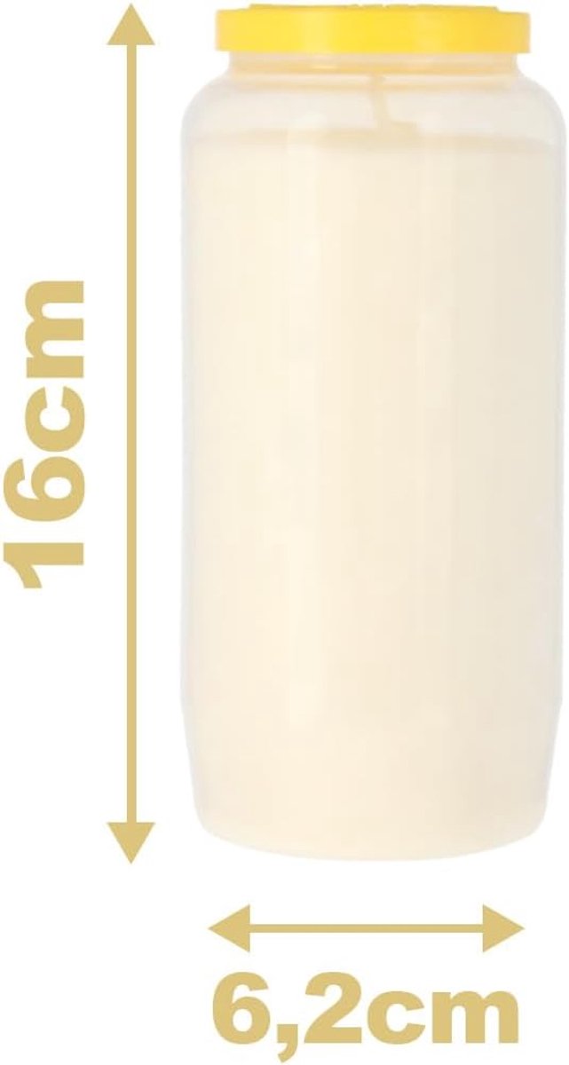 Grave Candle Wit - 5 Dagen Brandduur - Set van 24 - Herinneringskaars - Voor Begraafplaats - SnelShoppen