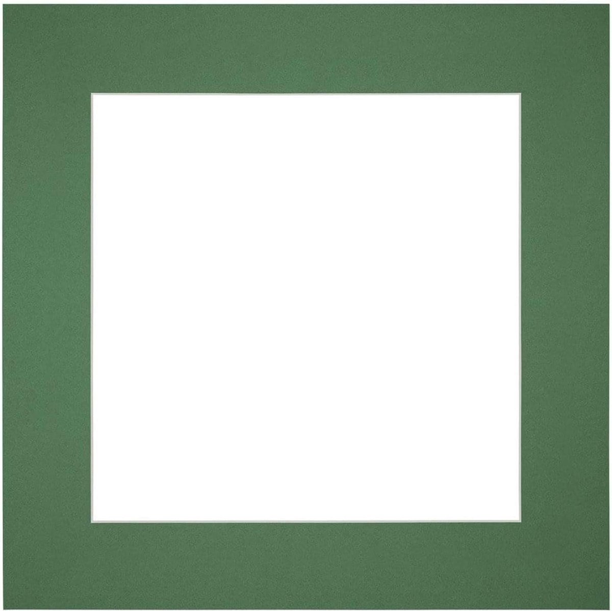 Passe-Partout 70x70cm - Karton Groen Bos Rand - 6cm Recht - Perfect voor jouw favoriete foto - SnelShoppen