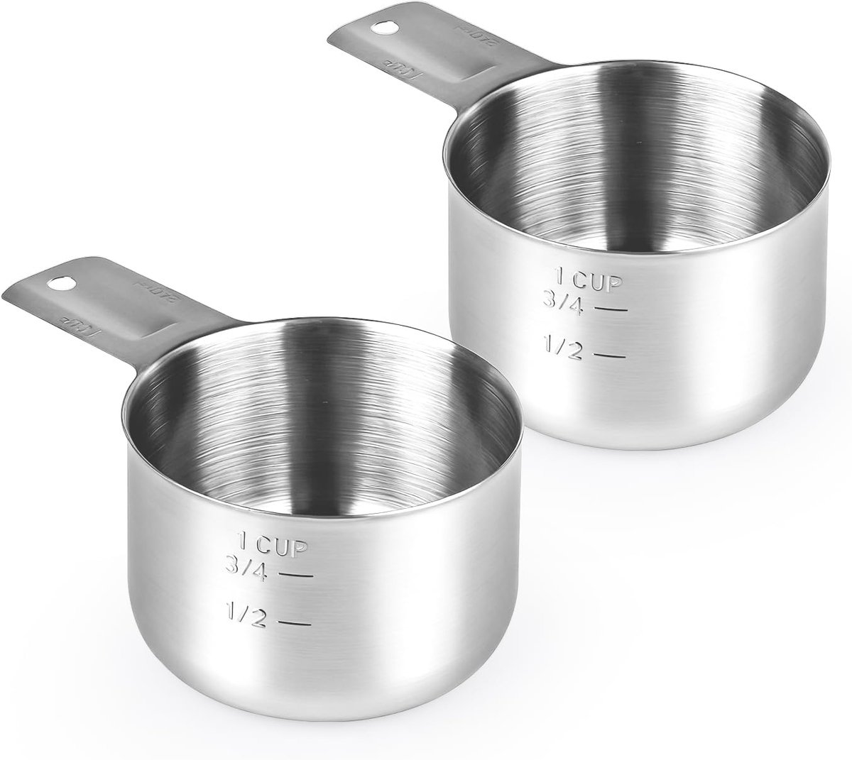 Maatbekers, Metaal Maatschep voor Keuken Natte en Droge Ingrediënten, 1 Cup/8oz