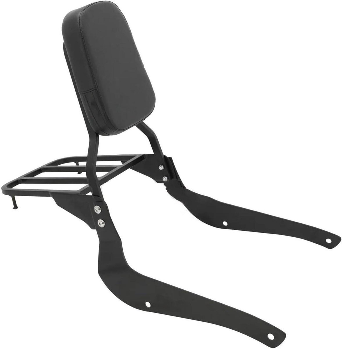 Passagierskussen Motorfiets - Motor Rugsteun Bagagedrager - Comfortabel Reizen - Dubbele Functie - N.v.t. - Zwart