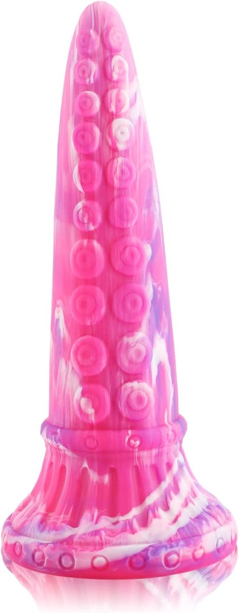 Dildo 25cm Tentakel - 100% Premium silicone - Sterke zuignap - Handsfree gebruik - SnelShoppen