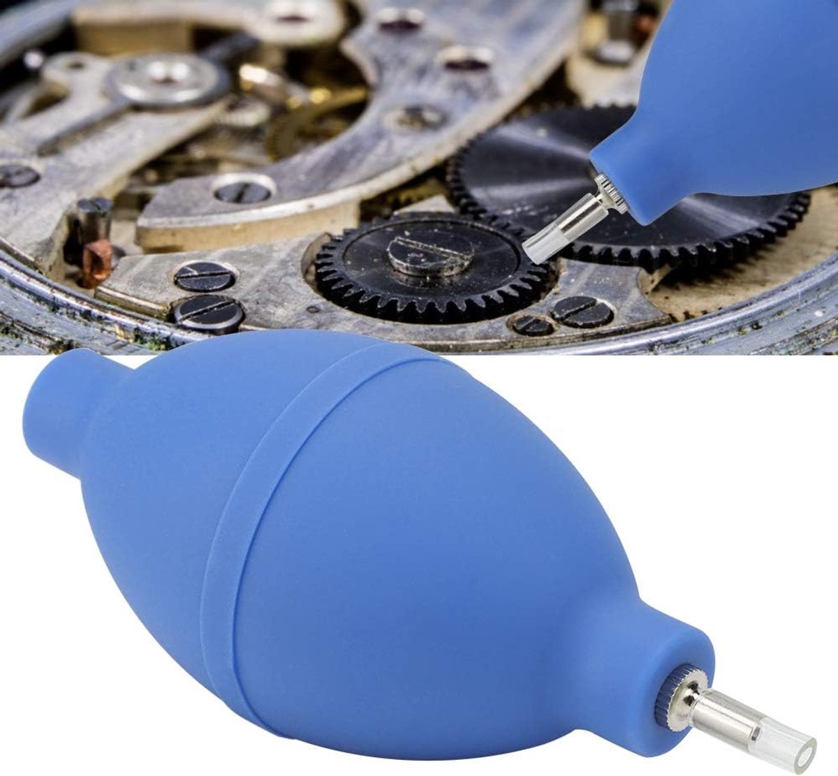 Stofblazer, luchtblazer met zachte siliconen tip - handmatige rubberen lamp luchtpomp reiniger, onderdeelnummer: yuyteib1nq27gu4, 1 stuk