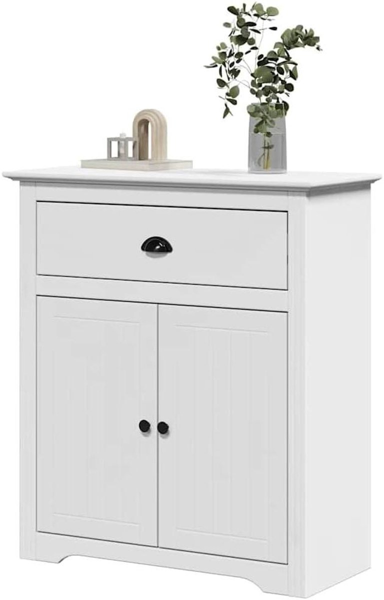 Garderobekast - Hallkast Entree - Orde Houden - Ruimtebesparend Ontwerp - 80 x 35 x 90 cm - Wit