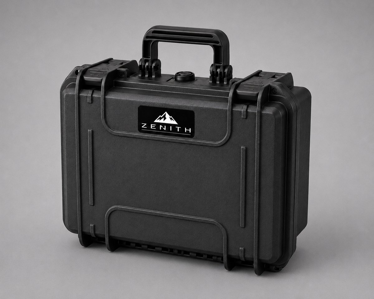 ZENITH Cases ZC3811LH – Hardcase met inlay – laptop holder - Ipad & macbook up to 15inch – Zwart