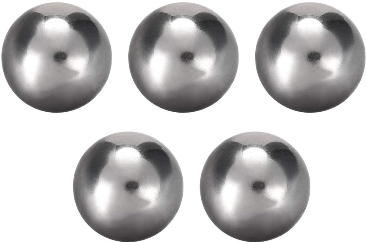 sourcing map Premium chromen stalen kogelkogels kogellager 35 mm G10, 16mm (5pcs)
